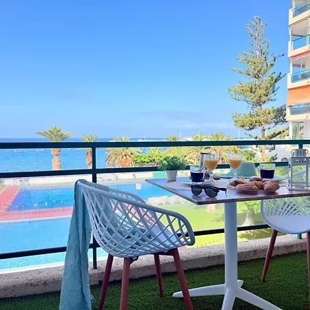 New The Terrace By The Sea -ocean & Pool View - Comodoro, Cristianos, Tenerife شقة لوس كريستيانوس